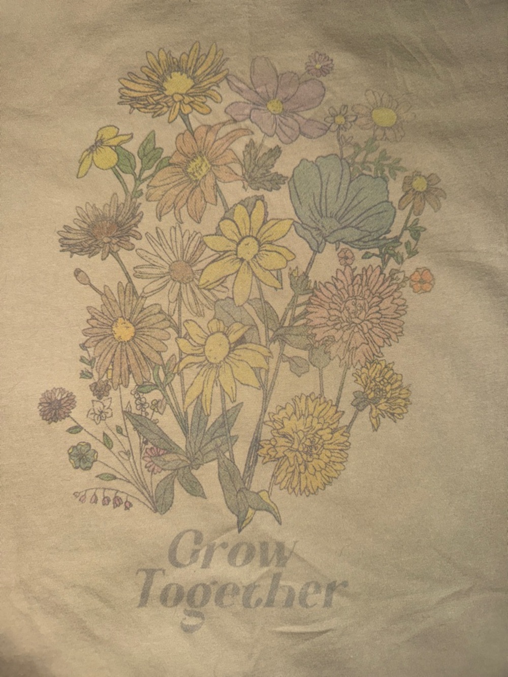 Lucky Brand Beige Floral 'Grow Together' Tee - Picture 2 of 5